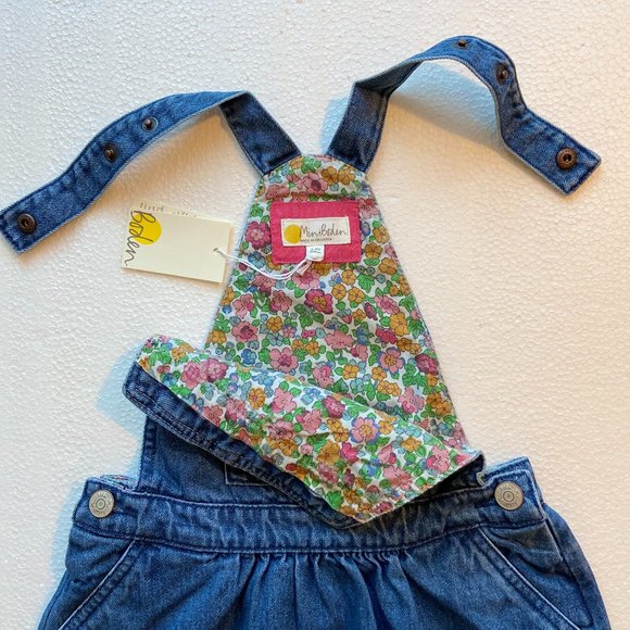 *SOLD* NWT Mini Boden Denim Jumper 3/4Y - Picture 2 of 6